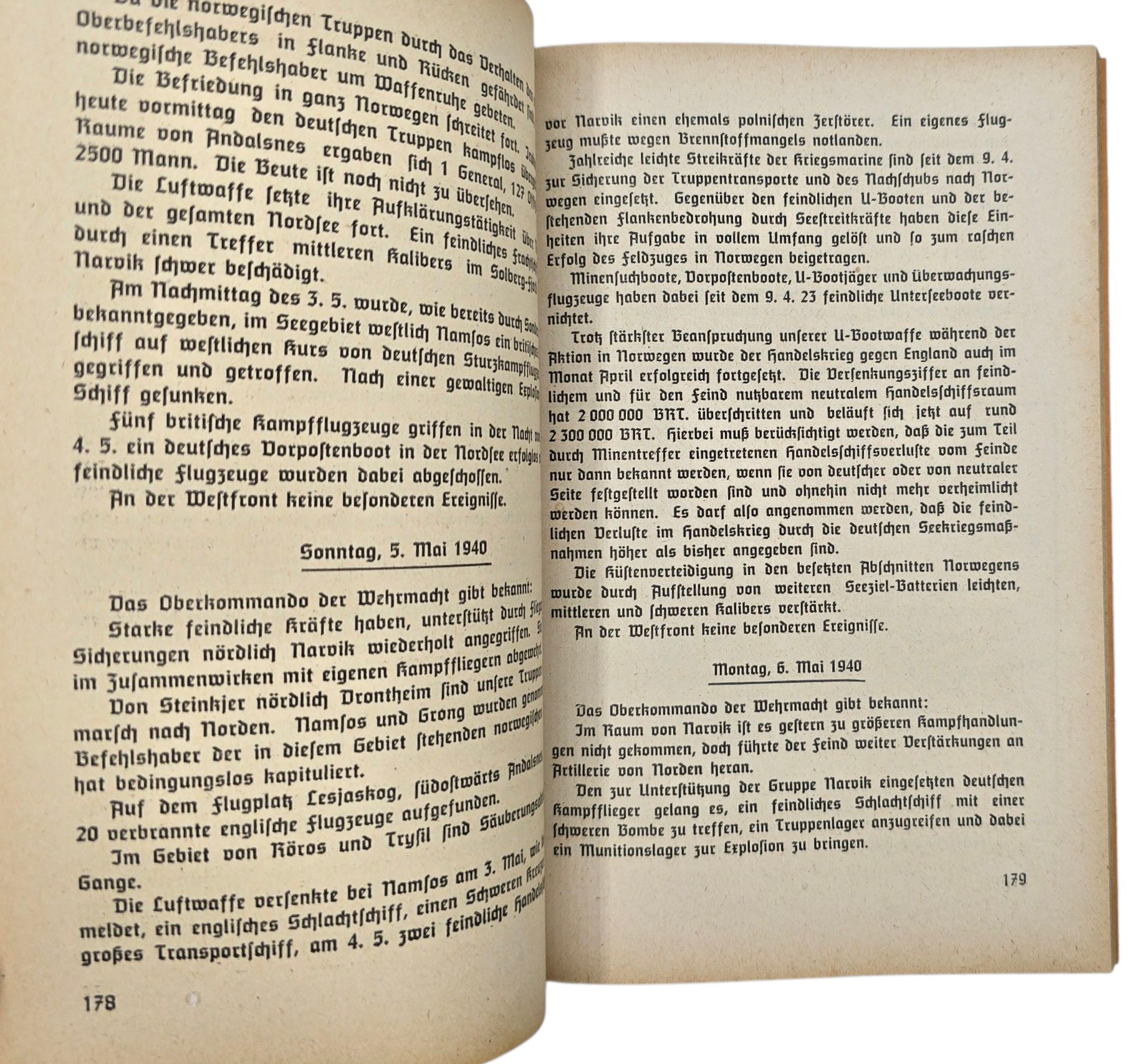 Original WW2 German Book - Die Berichte des Oberkommandos der Wehrmacht 1 September (1939) — image 4