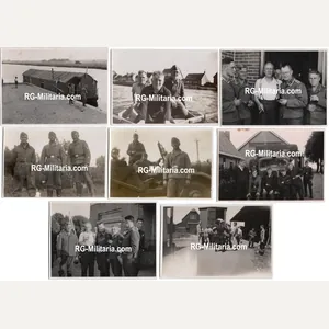 Original WW2 German Photo - Luftwaffe soldiers near Schiphol, Amsterdam, …