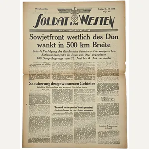 Original WW2 German Newspaper - Soldat im Westen Folge 476, …