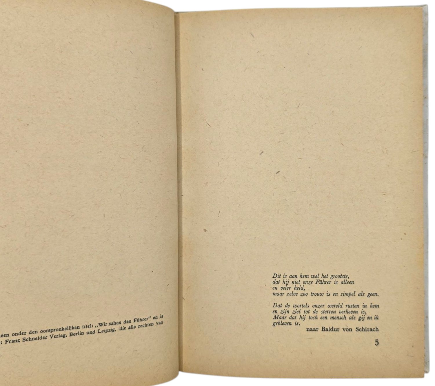 Original WW2 Dutch Collaboration NSB Book - Wij hebben den Führer gezien, Wilhelm Dissmann (1944) — image 3