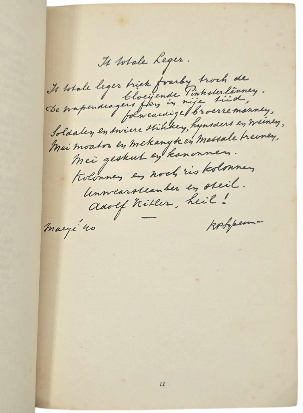 Original WW2 Dutch Frysian Waffen SS Brochure - Der Zehnte Mai, R. P. Sybesma (1941) — image 6