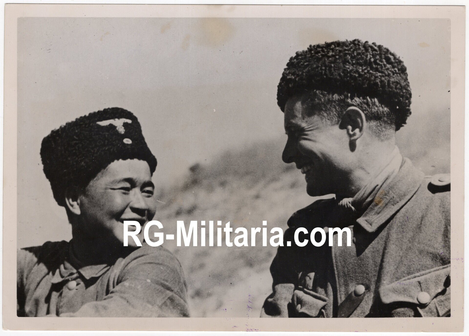 Original WW2 German Waffen SS Press Photo - Ostlegionen Eastern European SS Cavalry Kosaken Corps (1943) — image 3