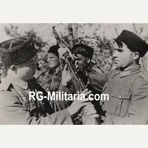Original WW2 German Waffen SS Press Photo - Ostlegionen Eastern …