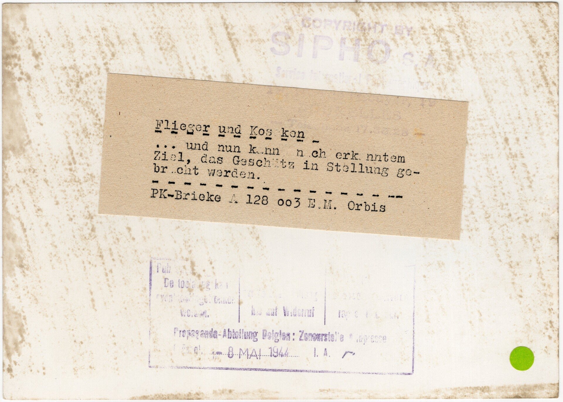 Original WW2 German Waffen SS Press Photo - Ostlegionen Eastern European SS Cavalry Kosaken Corps With PAK canon (1943) — image 2