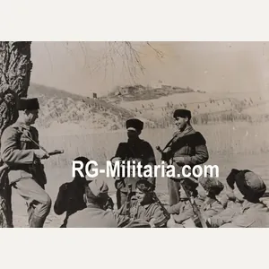 Original WW2 German Waffen SS Press Photo - Ostlegionen Eastern …