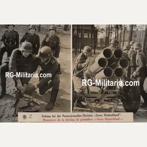 Original WW2 German Press Photo - Panzergrenadiere Division Grossdeutschland with …