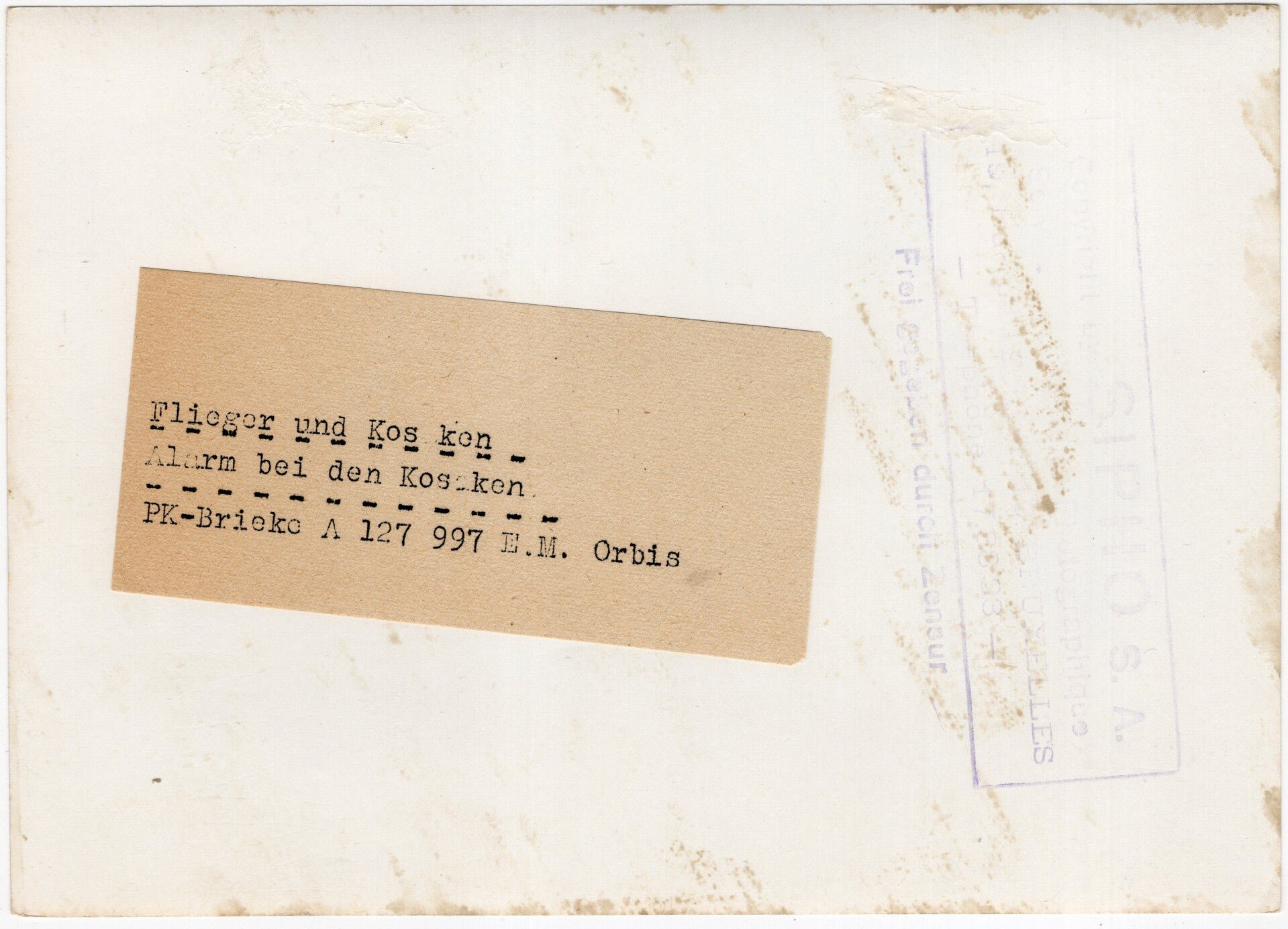 Original WW2 German Waffen SS Press Photo - Ostlegionen Eastern European SS Cavalry Kosaken Corps preparing their horses (1944) — image 2