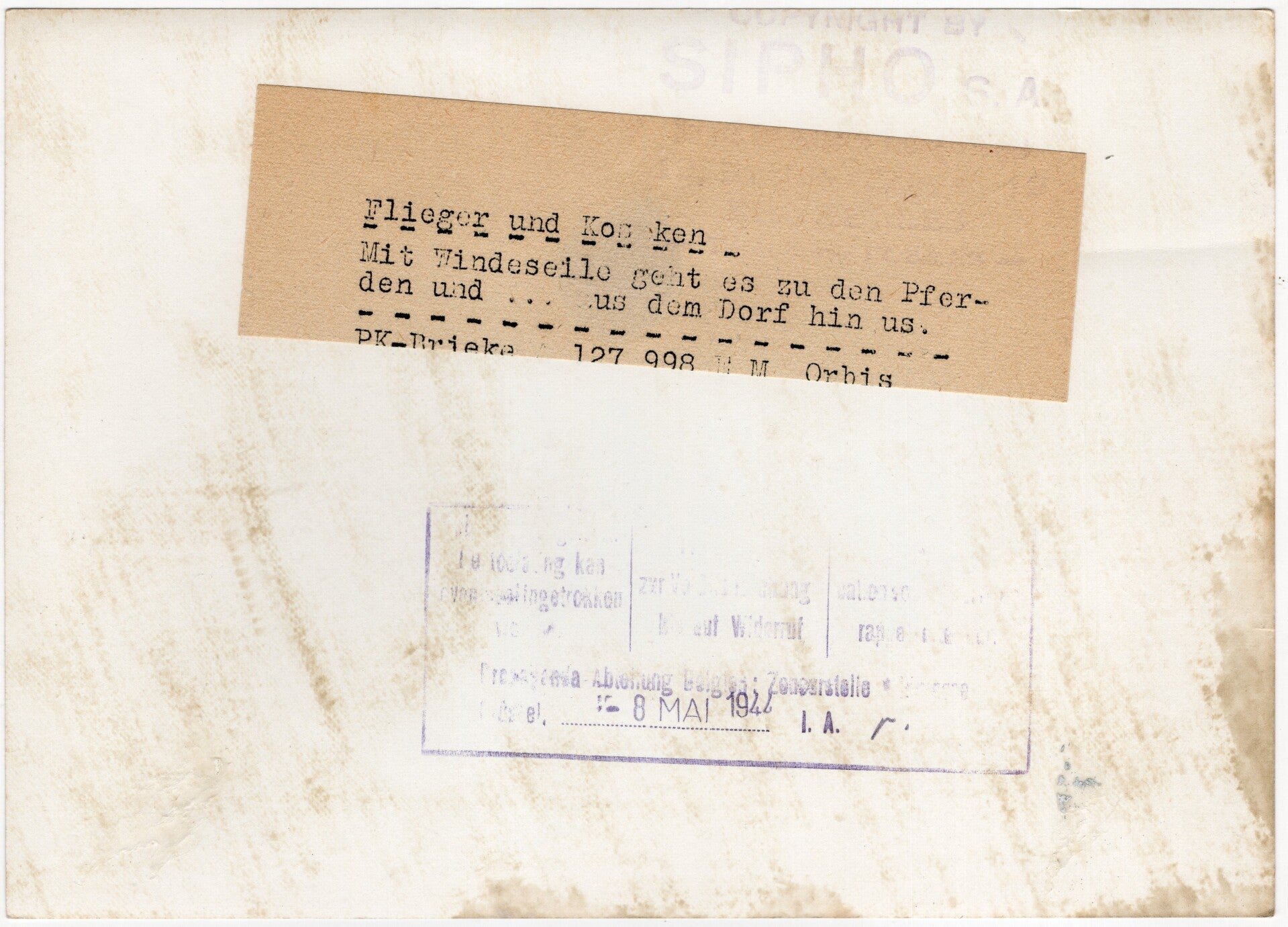 Original WW2 German Waffen SS Press Photo - Ostlegionen Eastern European SS Cavalry Kosaken Corps on horses (1943) — image 2