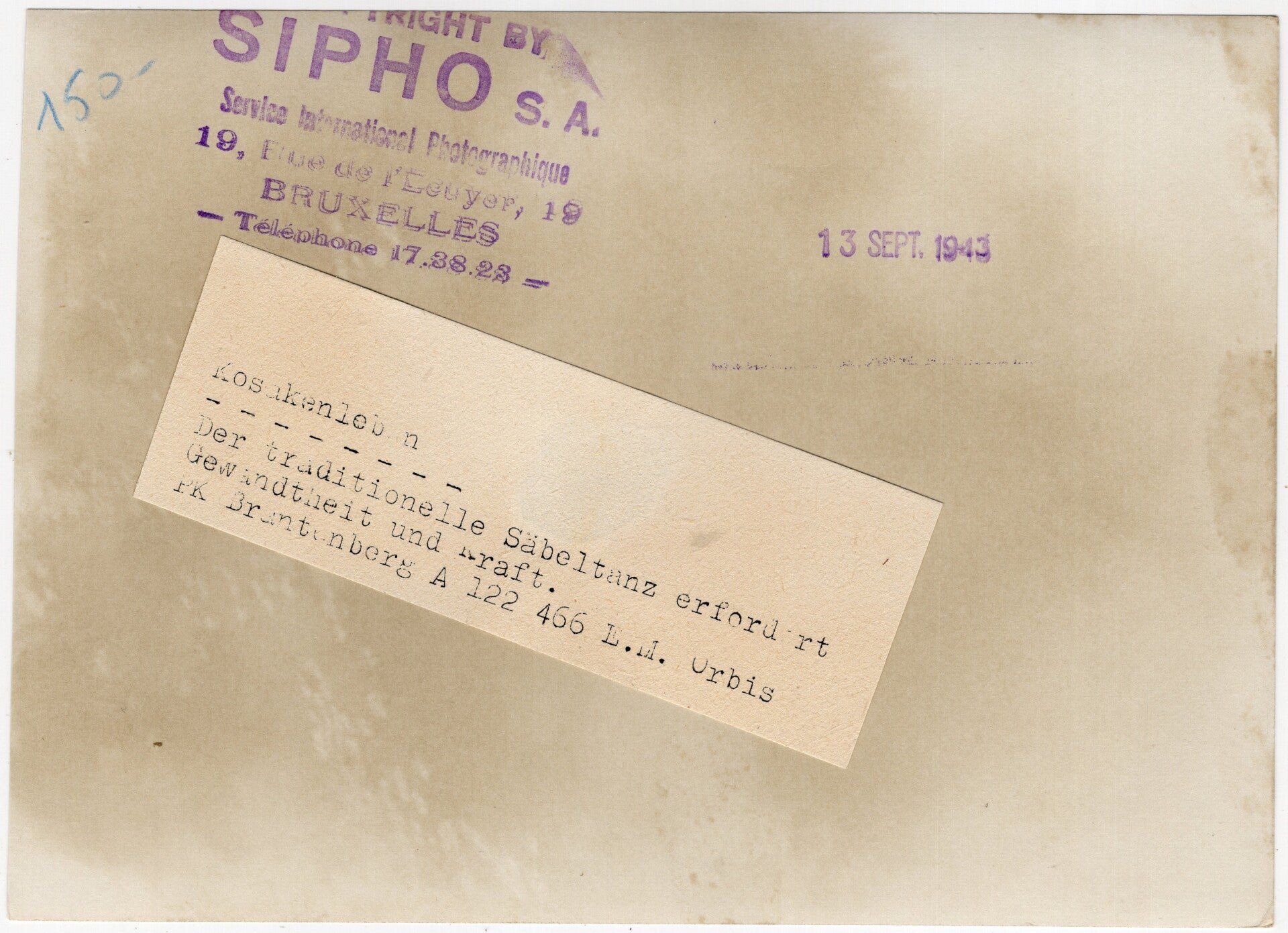 Original WW2 German Waffen SS Press Photo - Ostlegionen Eastern European SS Cavalry Kosaken Corps sabre dance (1943) — image 2