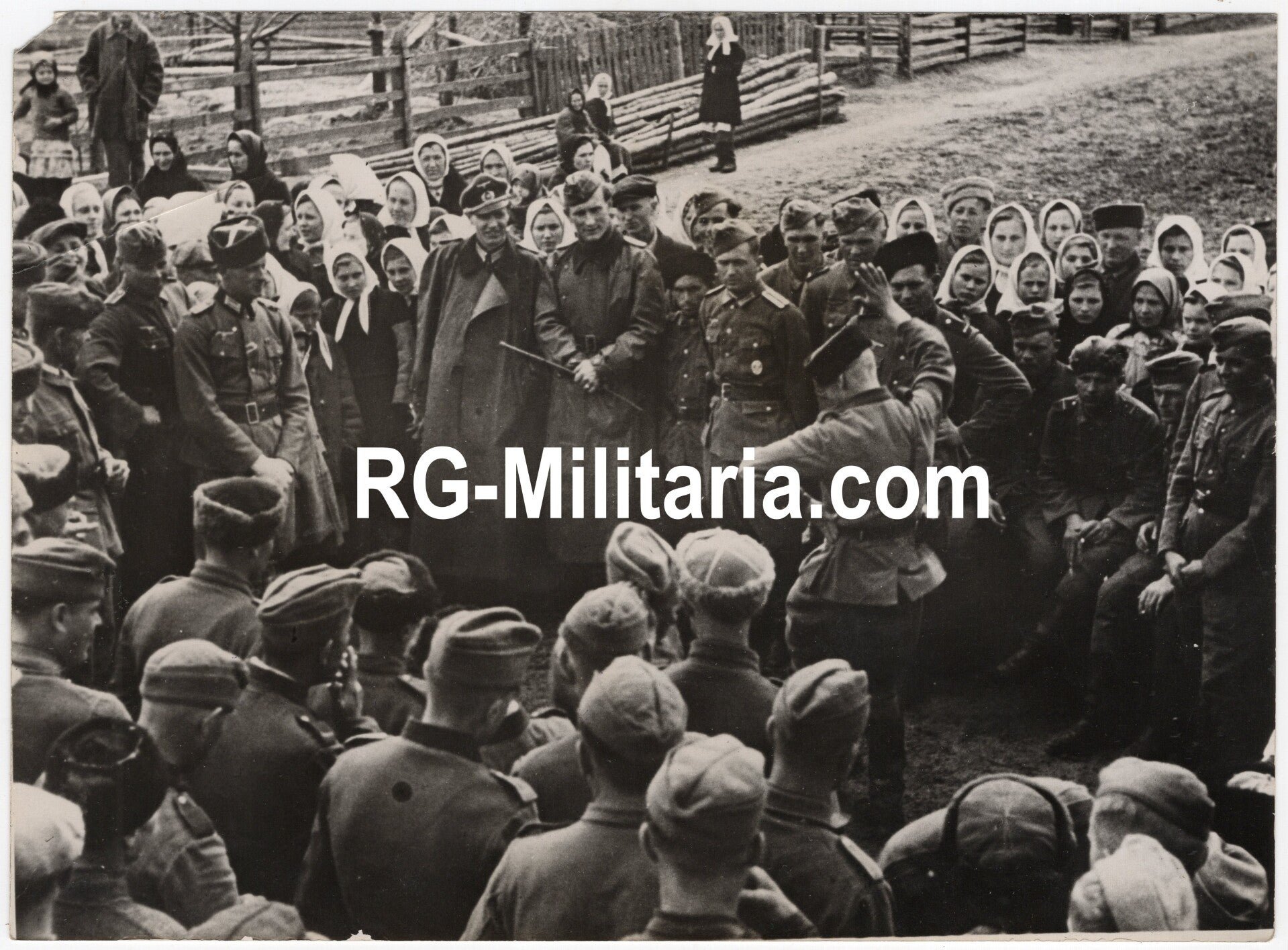 Original WW2 German Waffen SS Press Photo - Ostlegionen Eastern European SS Cavalry Kosaken Corps dancing (1944) — image 3