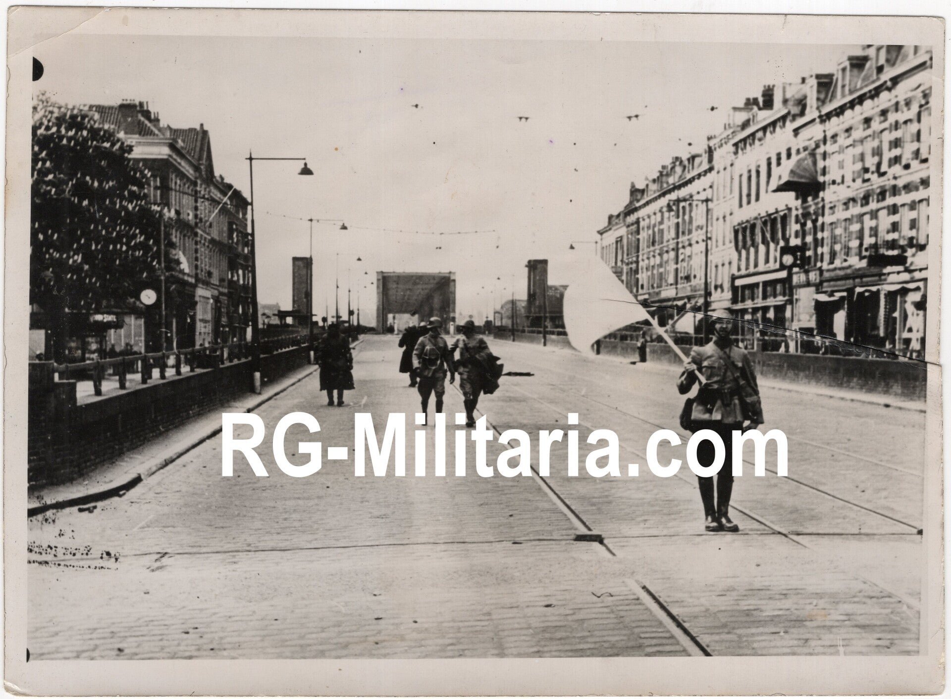Original WW2 German Press Photo - Capitulation of the Dutch forces in Rotterdam, Blitzkrieg on Holland, May (1940) — image 3