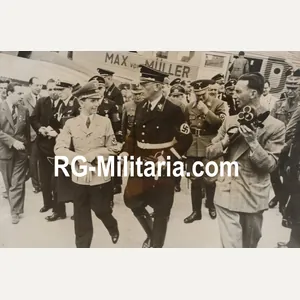 Original WW2 French Press Photo - Joseph Goebbels and Arthur …