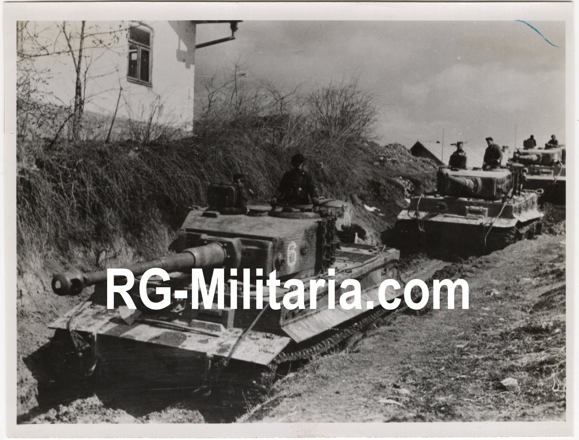 Original WW2 Belgian Press Photo - German Tiger Tanks on the Eastern Front (1944) — image 3