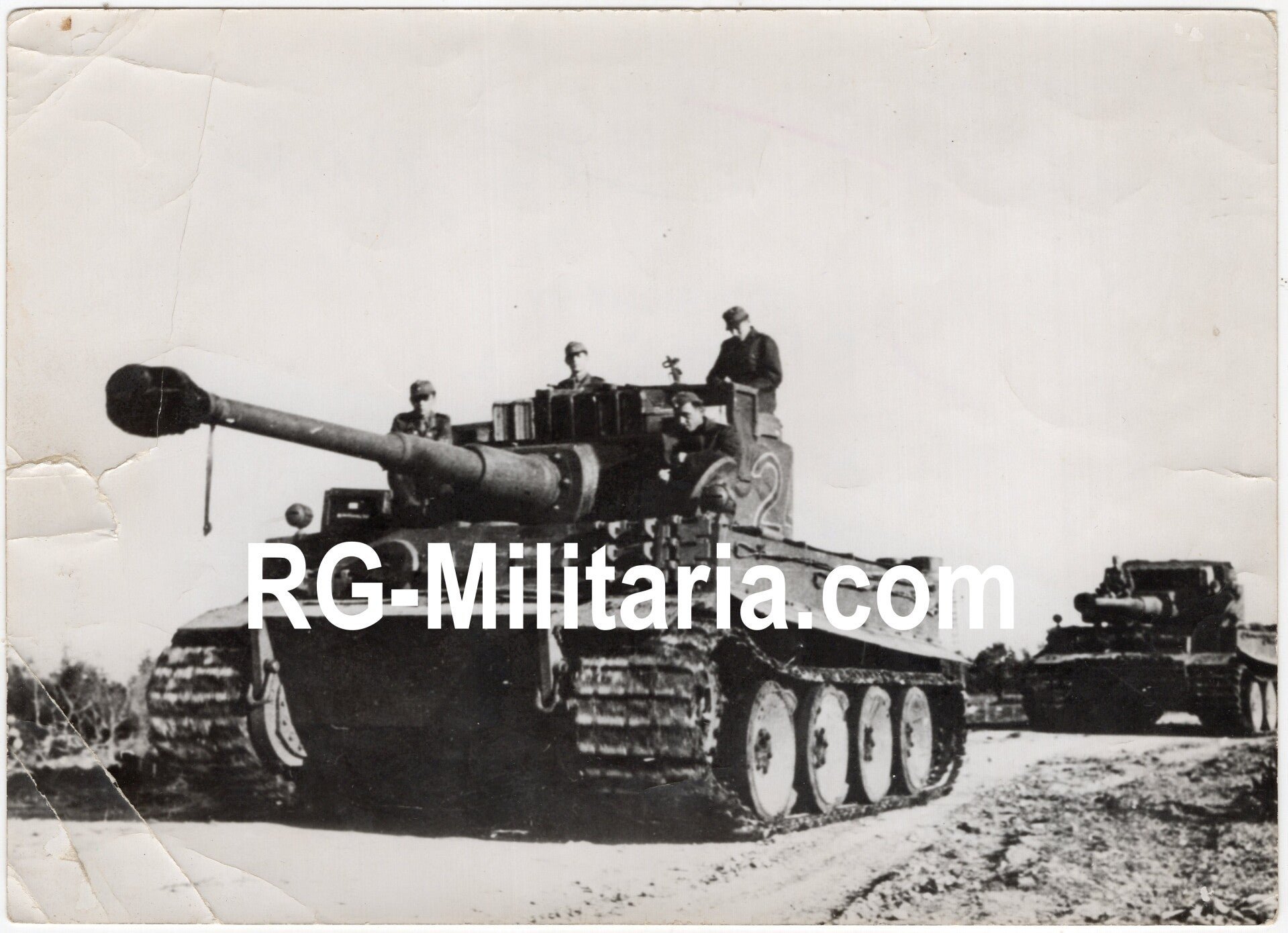 Original WW2 Belgian Press Photo - German Tiger Tanks in Tunesia (1942) — image 3