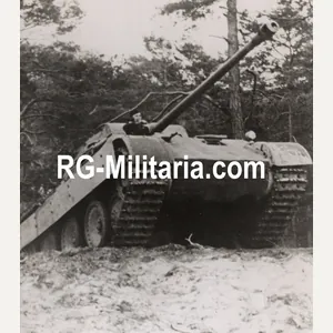 Original WW2 Belgian Press Photo - German Panther Panzer Tank …