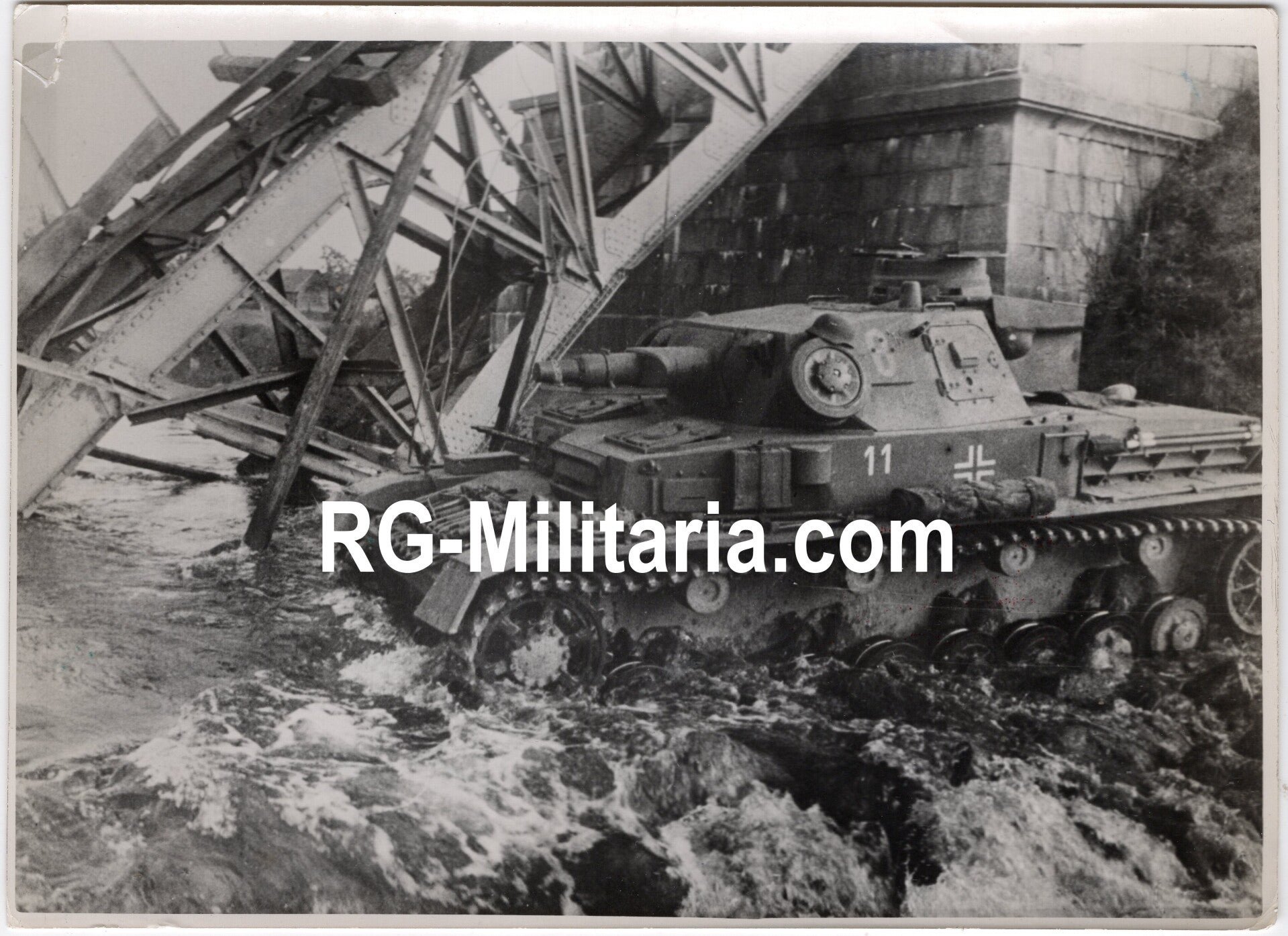 Original WW2 German Press Photo - Panzer IV Tank on the Eastern Front (1941) — image 3