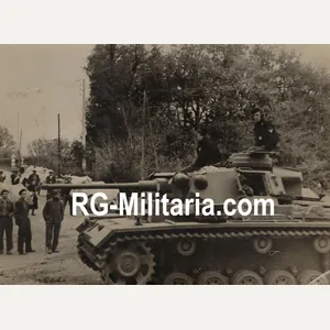 Original WW2 German Press Photo - Panzer III Tank in …