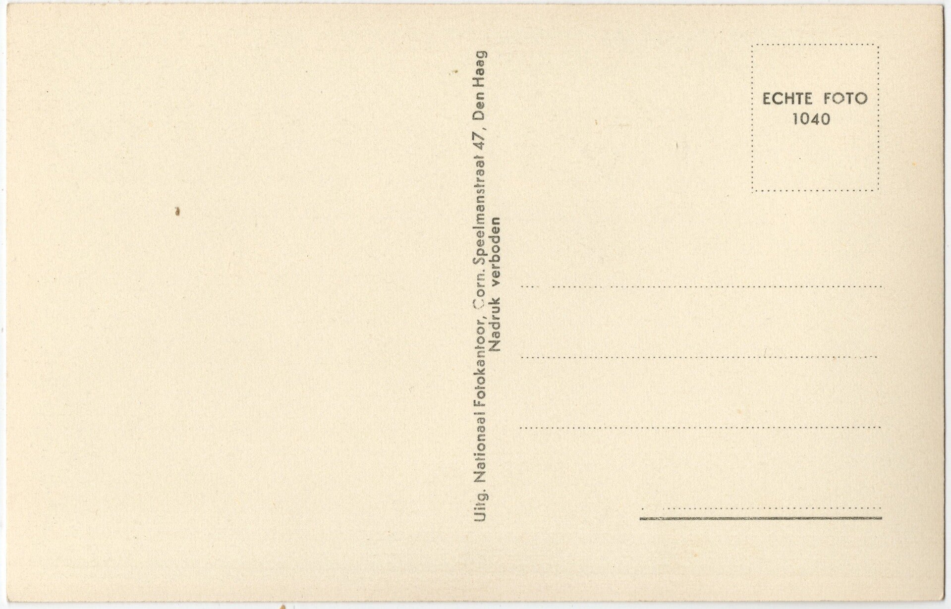 Original WW2 Dutch Collaboration NSB Postcard - Anton Mussert — image 2