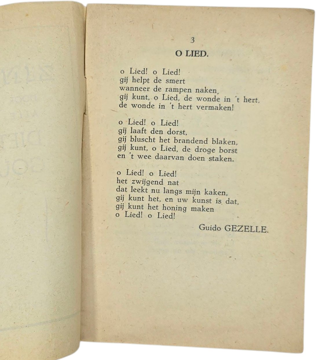 Original WW2 Dutch Collaboration NSB Brochure - Zingend door alle Dietsche gouwen, Melchert Schuurman (1943) — image 2