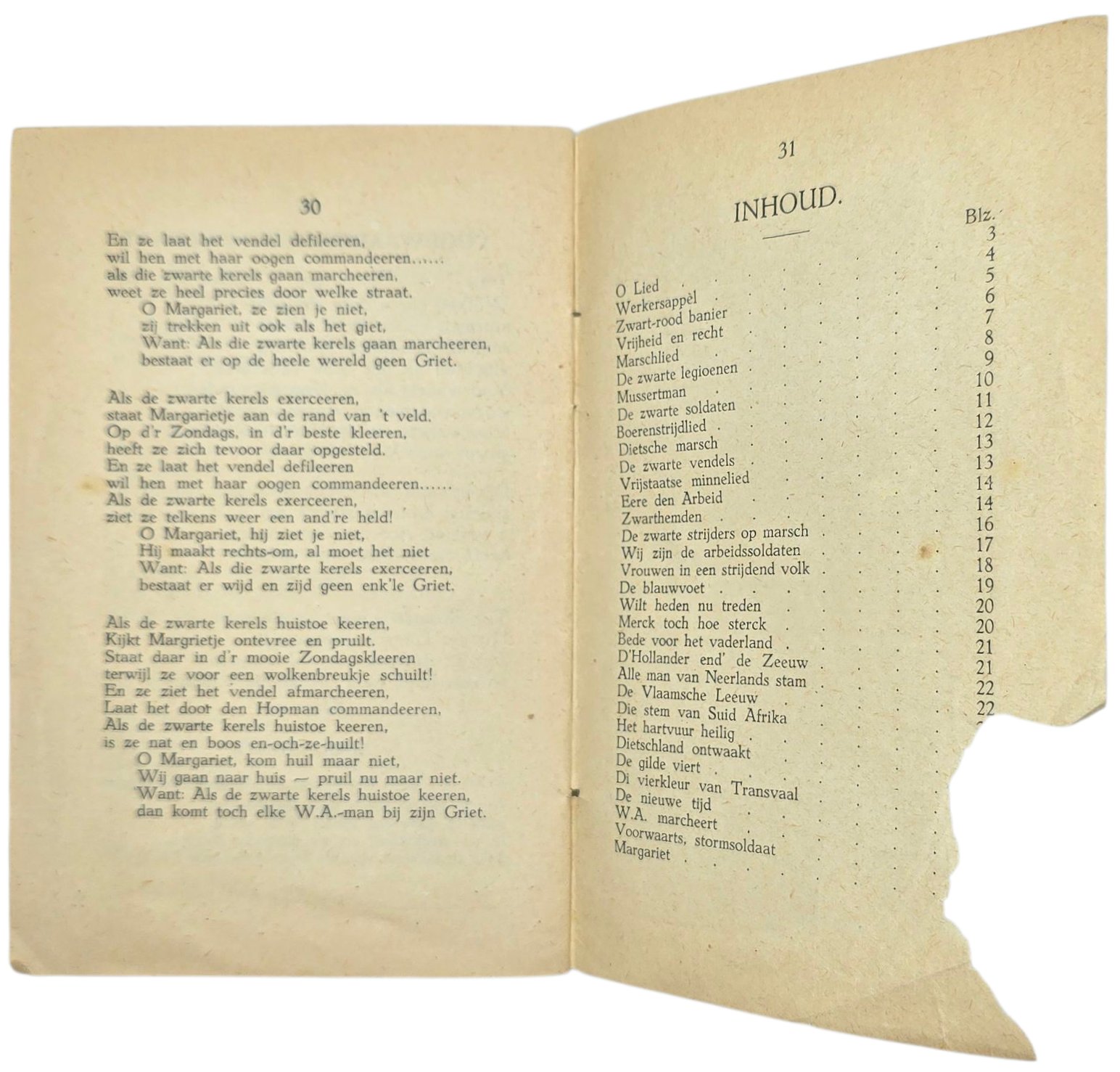 Original WW2 Dutch Collaboration NSB Brochure - Zingend door alle Dietsche gouwen, Melchert Schuurman (1943) — image 5