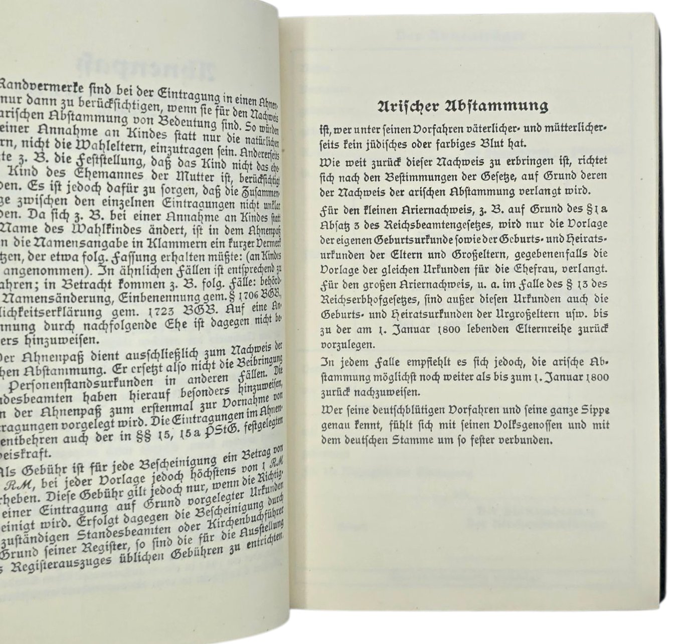 Original WW2 German Document - Ahnenpass, Bielefeld — image 5