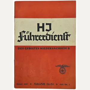 Original WW2 German Magazine - HJ Führerdienst des Gebietes Niedersachsen …