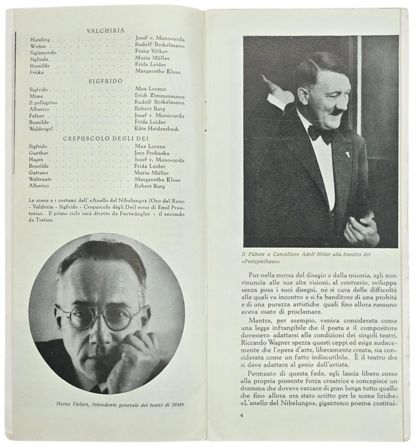 Original WW2 German Brochure - Bayreuth Bühnenfestspiele Programmheft set (1936) — image 5