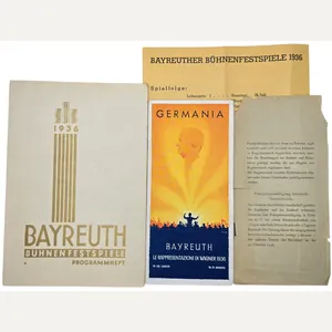 Original WW2 German Brochure - Bayreuth Bühnenfestspiele Programmheft set (1936)
