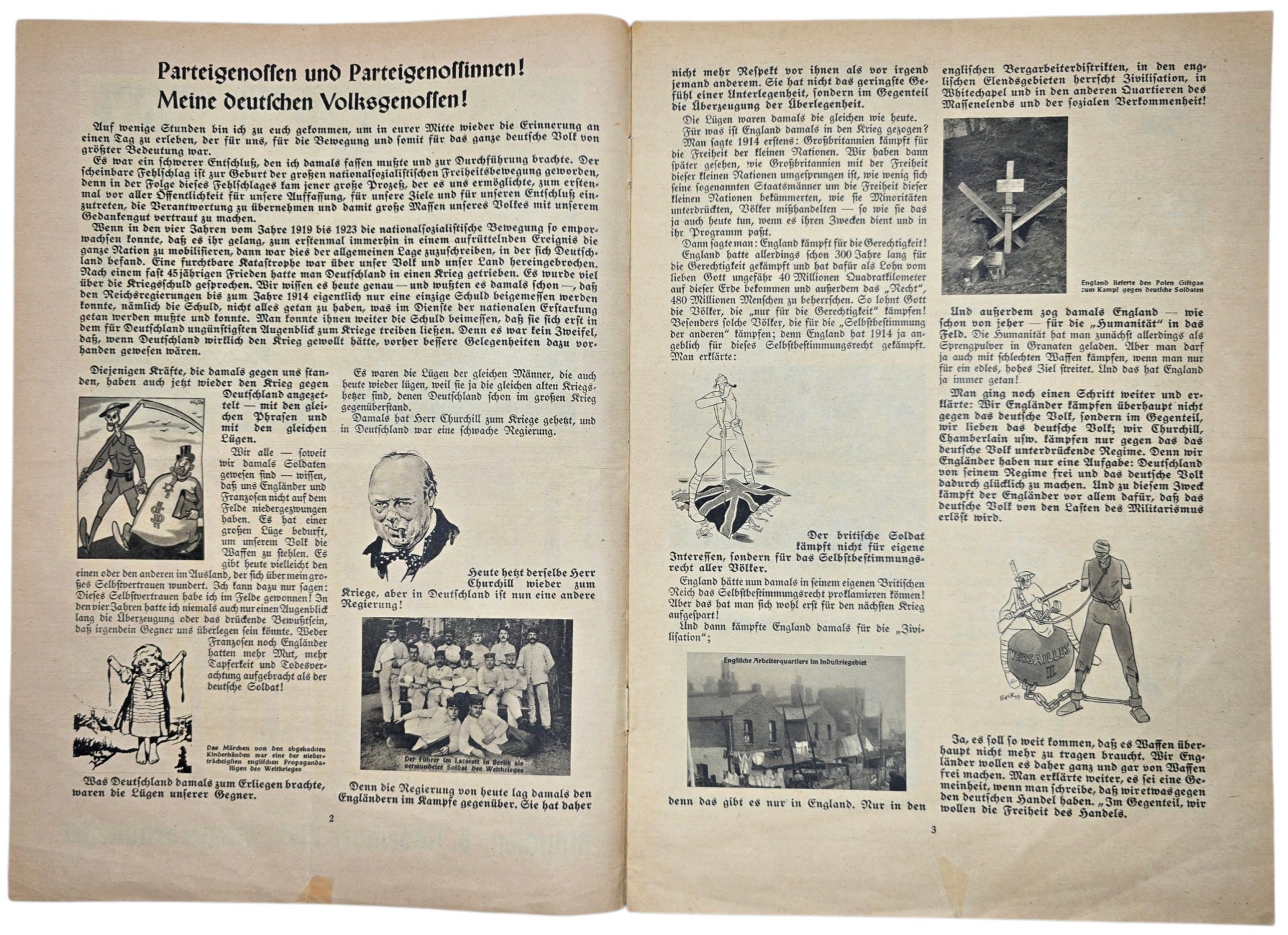 Original WW2 German Brochure - Der Führer Spricht, München, 8 November 1939, Bürgerbräukeller (1939) — image 2
