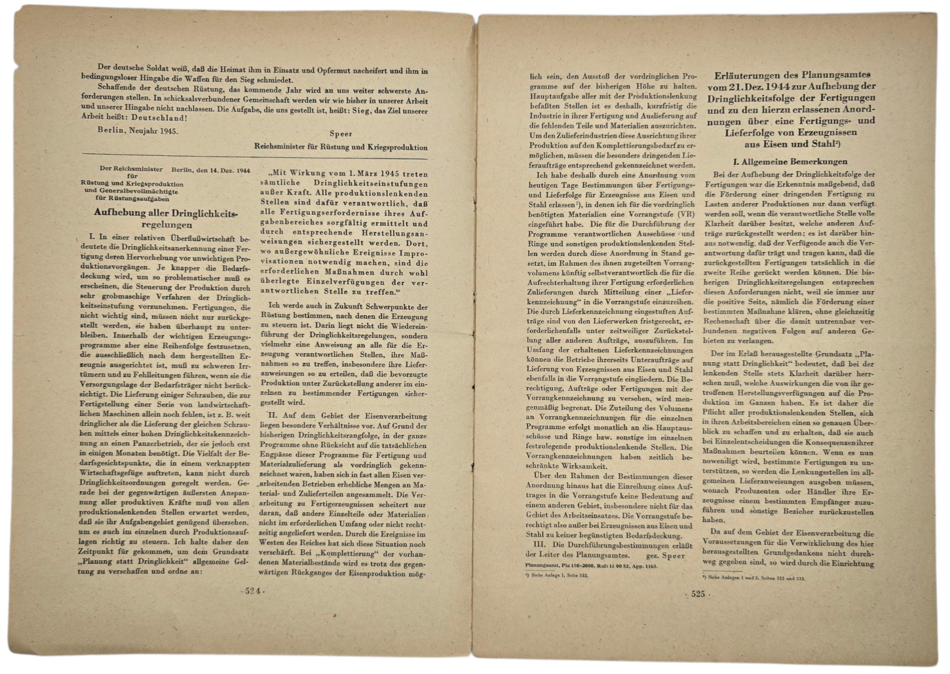 Original WW2 German Document - Nachrichten des Reichsministers Für Rüstungs und Kriegsproduktion, Nummer 51 (1945) — image 2