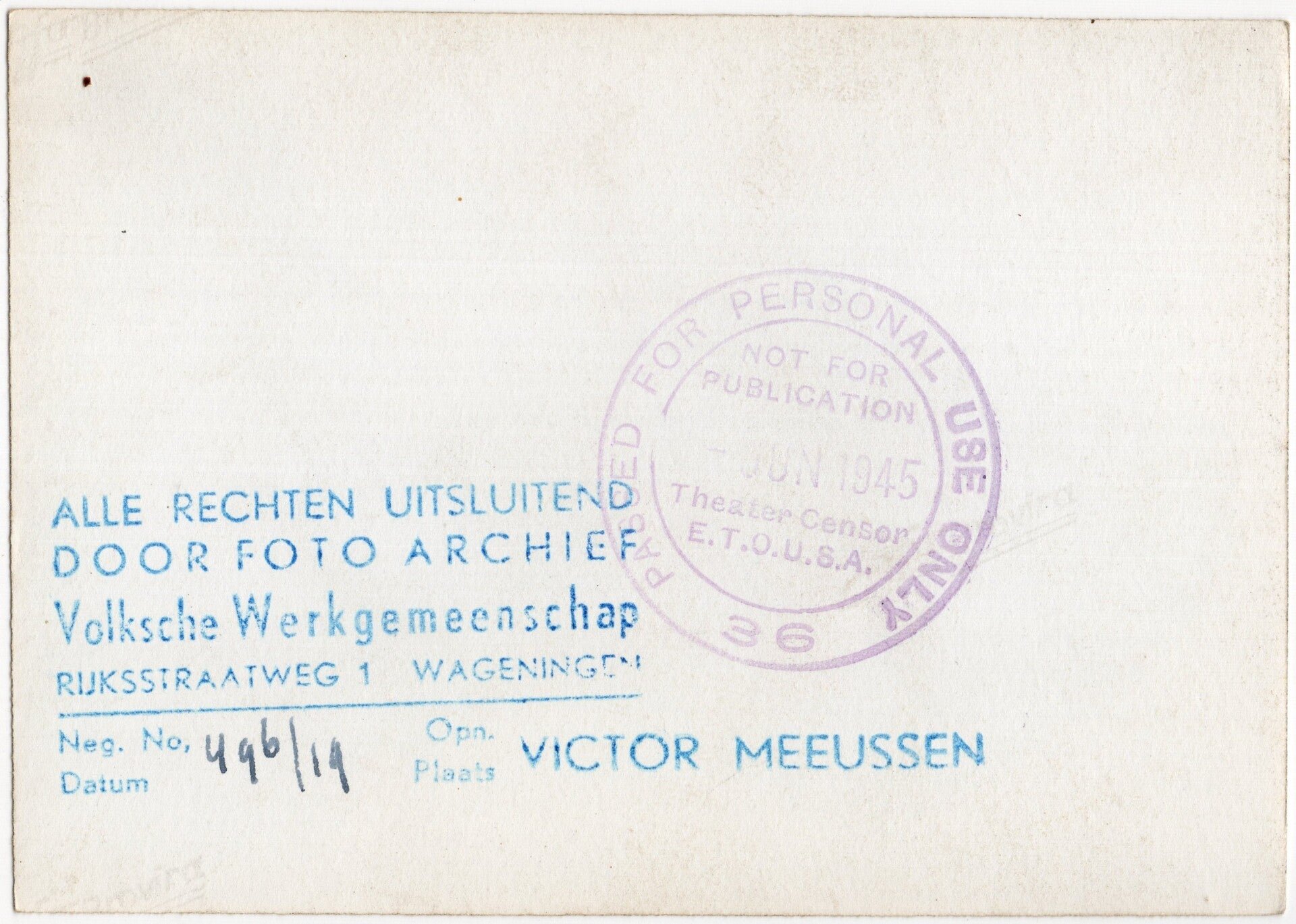 Original WW2 Dutch Waffen SS Press Photo - Reichsschule Valkenburg pupil portrait (1943) — image 2