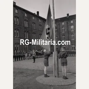 Original WW2 Dutch Waffen SS Press Photo - Reichsschule Valkenburg …