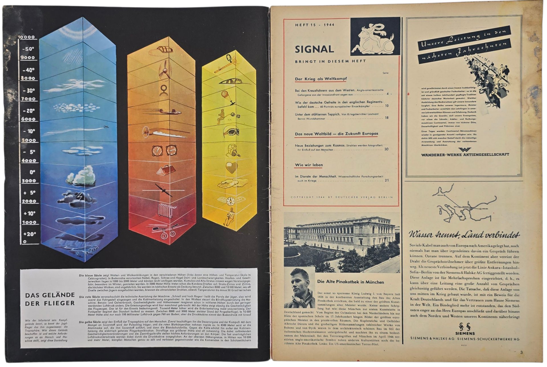Original WW2 German Magazine - Signal No. 15, German language (1944) — image 2