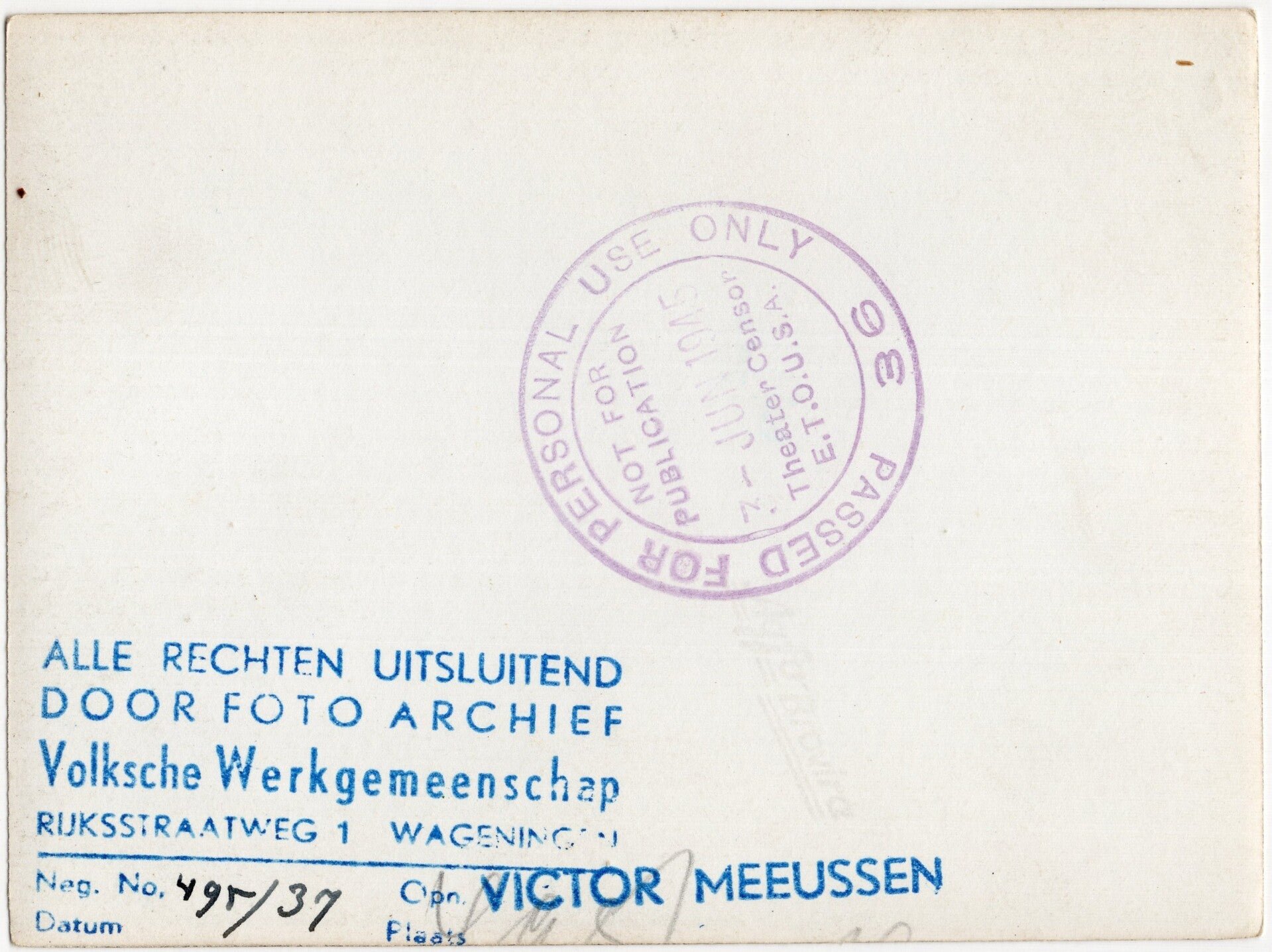 Original WW2 Dutch Waffen SS Press Photo - Reichsschule Valkenburg pupil training (1943) — image 2