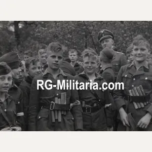 Original WW2 Dutch Waffen SS Press Photo - Reichsschule Valkenburg …