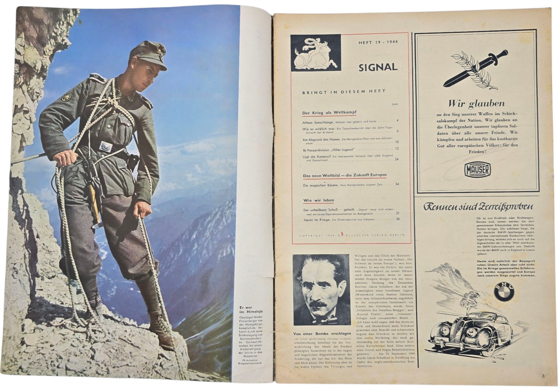 Original WW2 German Magazine - Signal No. 19, German language, Arnhem, Market Garden (1944) — image 2