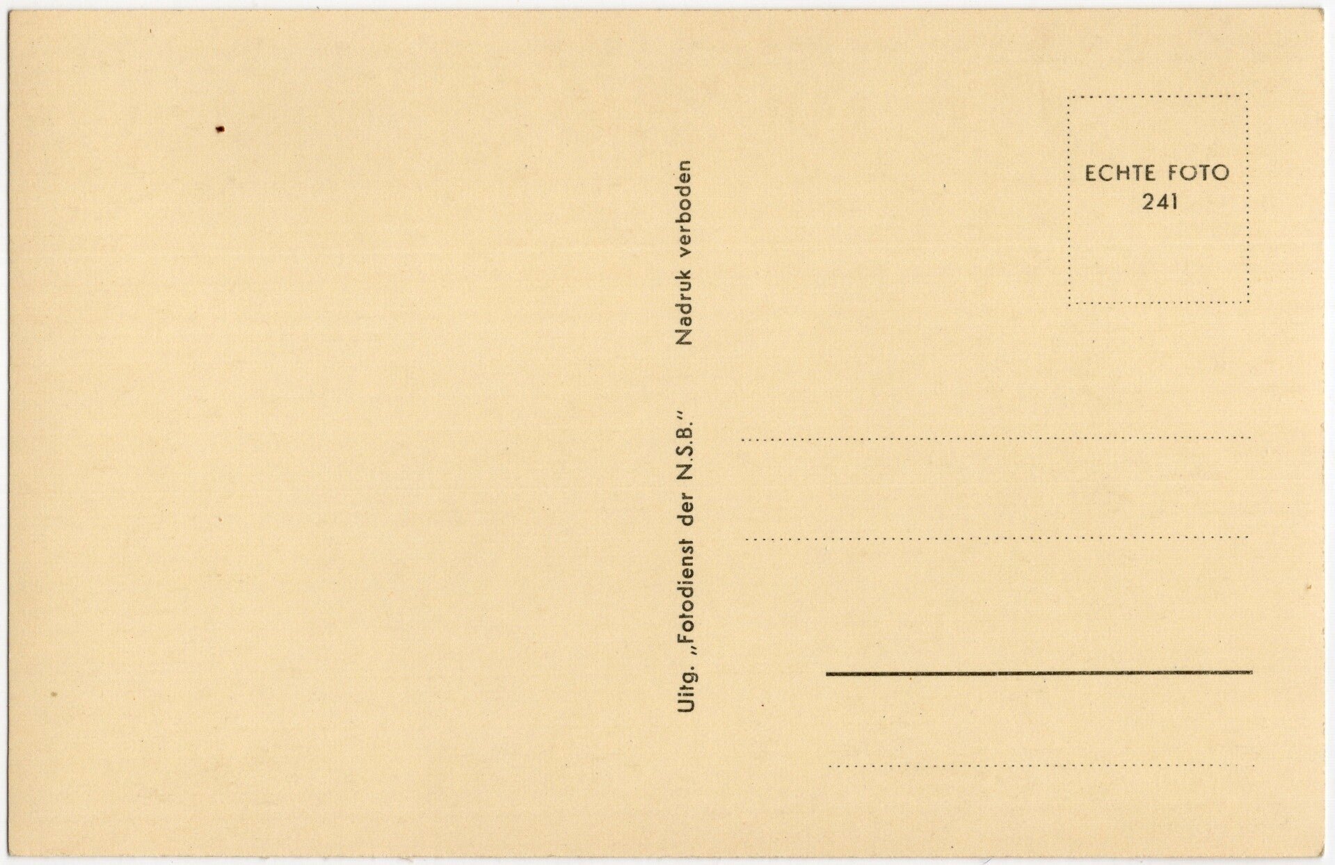 Original WW2 Dutch Collaboration Waffen SS Postcard - Henk Feldmeijer — image 2