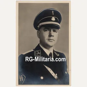 Original WW2 Dutch Collaboration Waffen SS Postcard - Henk Feldmeijer