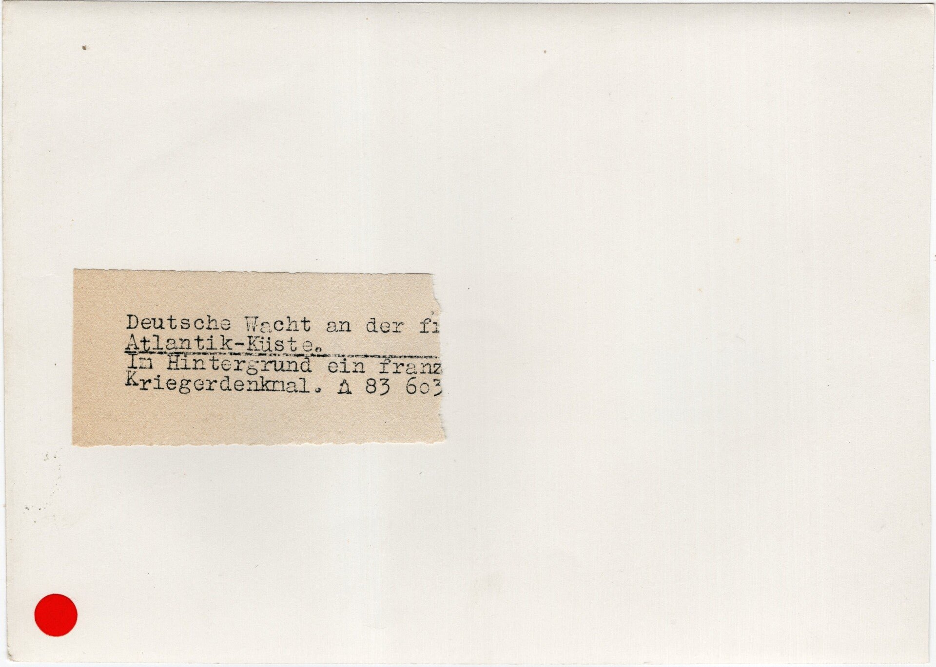 Original WW2 German Press Photo - German Kustenartillerie at Pointe Saint Mathieu, Atlantikwall, Bretagne, France — image 2