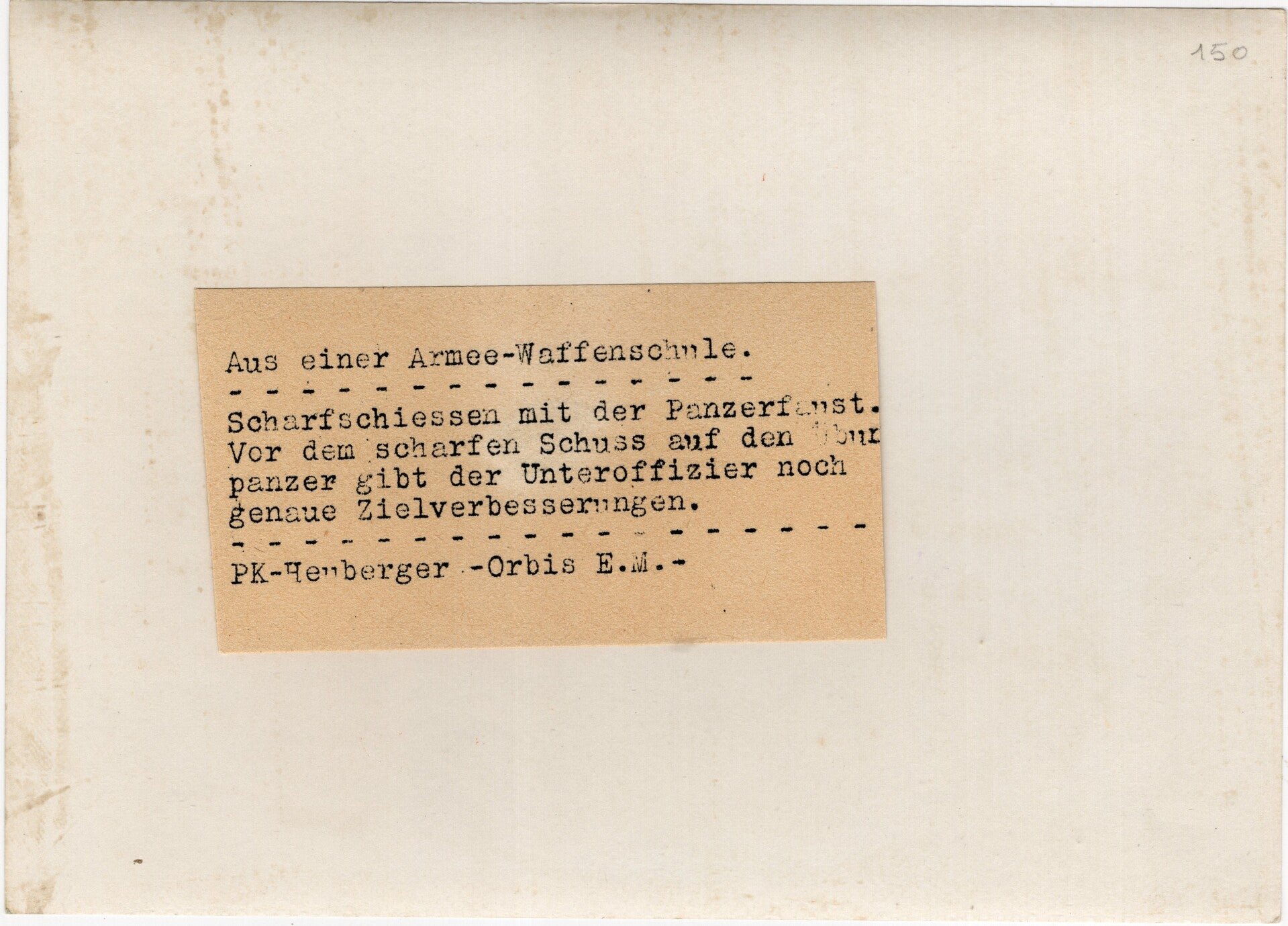 Original WW2 German Press Photo - Testing a Panzerfaust during training — image 2