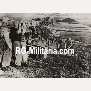 Original WW2 German Press Photo - German Luftwaffe with Flak …