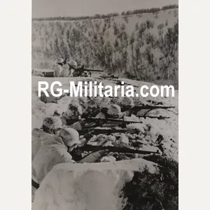 Original WW2 German Press Photo - German camouflaged soldiers in …