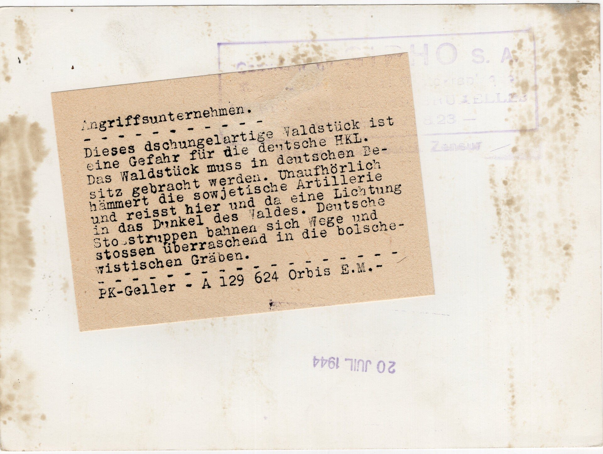 Original WW2 German Press Photo - German soldiers Bandenkampf fighting with a Panzerfaust (1944) — image 2