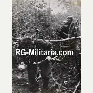 Original WW2 German Press Photo - German soldiers Bandenkampf fighting …