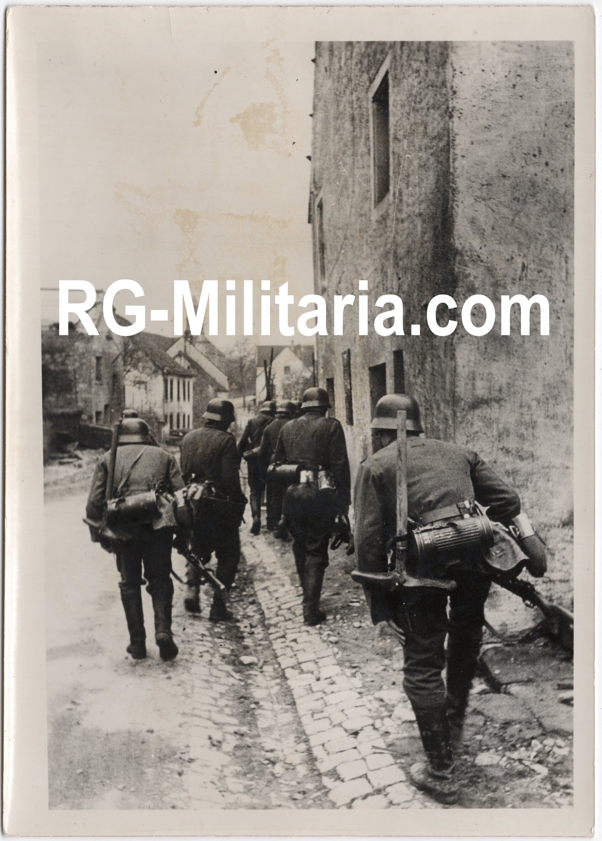 Original WW2 German Press Photo - German Pioniere in a French village (1939) — image 3