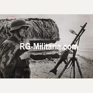 Original WW2 German Press Photo - German Küstenartillerie guarding the …