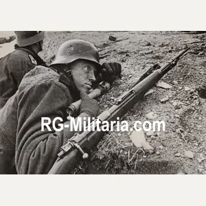 Original WW2 German Press Photo - German Eisenbahnpioniere with a …