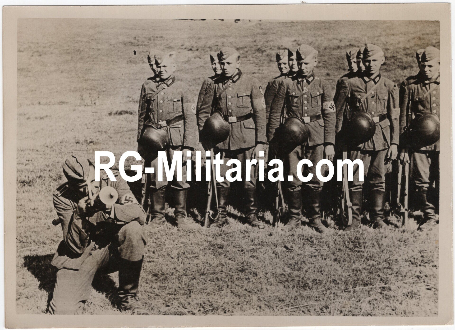Original WW2 German Press Photo - German RAD training with a Panzerfaust (1944) — image 3