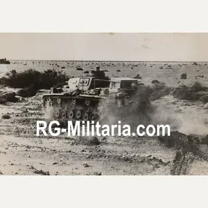 Original WW2 German Press Photo - German Panzer III Tank …