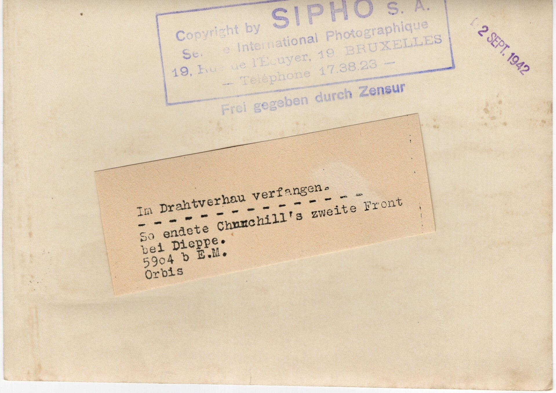 Original WW2 German Press Photo - KIA British soldier in Dieppe, France, Operation Jubilee (1942) — image 2